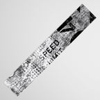 Urban Street Art Numbers And Text Fragments Table Runner Gallery Image 3
