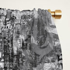 Urban Street Art Numbers And Text Fragments Window Curtain Gallery Image 2