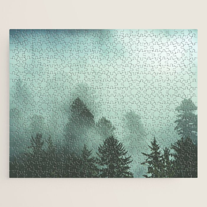 Magnificent Morning - Foggy Redwood Forest Nature Photography Jigsaw Puzzle Gallery Image 1