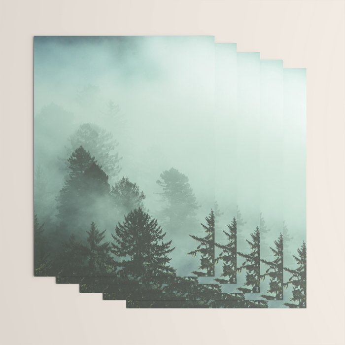 Magnificent Morning - Foggy Redwood Forest Nature Photography Wrapping Paper Gallery Image 3
