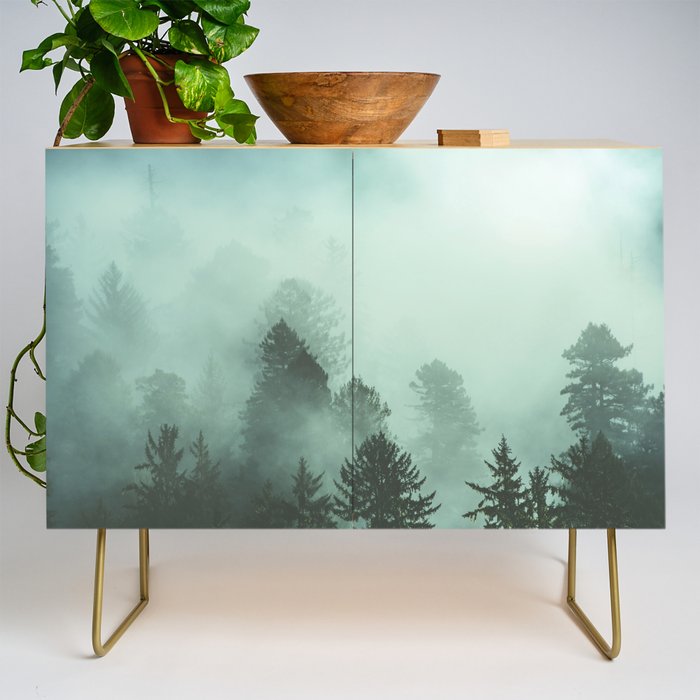 Magnificent Morning - Foggy Redwood Forest Nature Photography Credenza Gallery Image 1