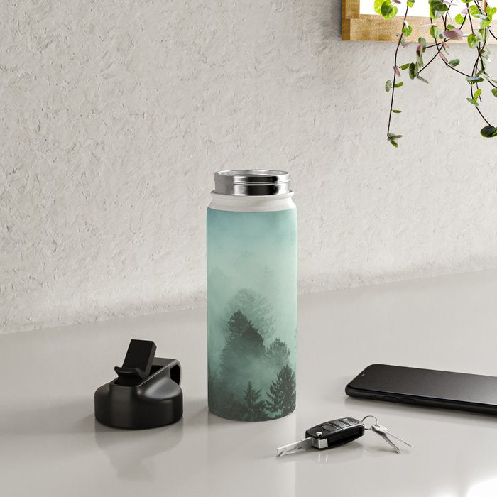 Magnificent Morning - Foggy Redwood Forest Nature Photography Water Bottle Gallery Image 4