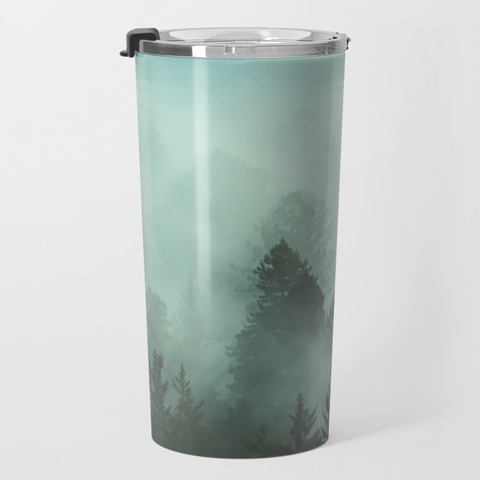 Magnificent Morning - Foggy Redwood Forest Nature Photography Travel Mug Gallery Image 3