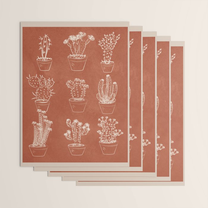 Minimalist Cactus Art 1 Wrapping Paper Gallery Image 3