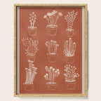 Minimalist Cactus Art 1 Serving Tray Gallery Image 1