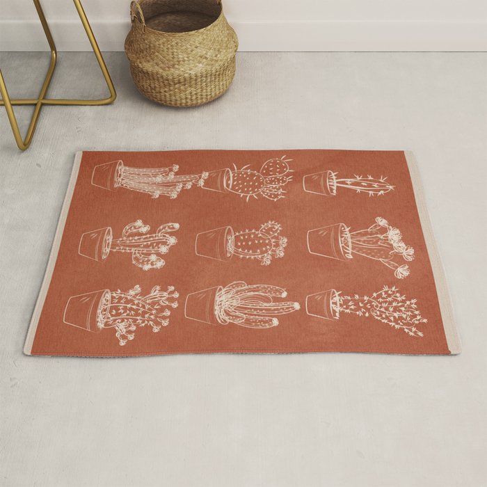 Minimalist Cactus Art 1 Rug Gallery Image 1