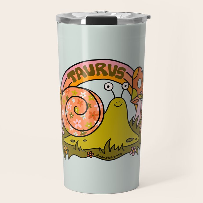 Taurus Snail Travel Mug Gallery Image 1