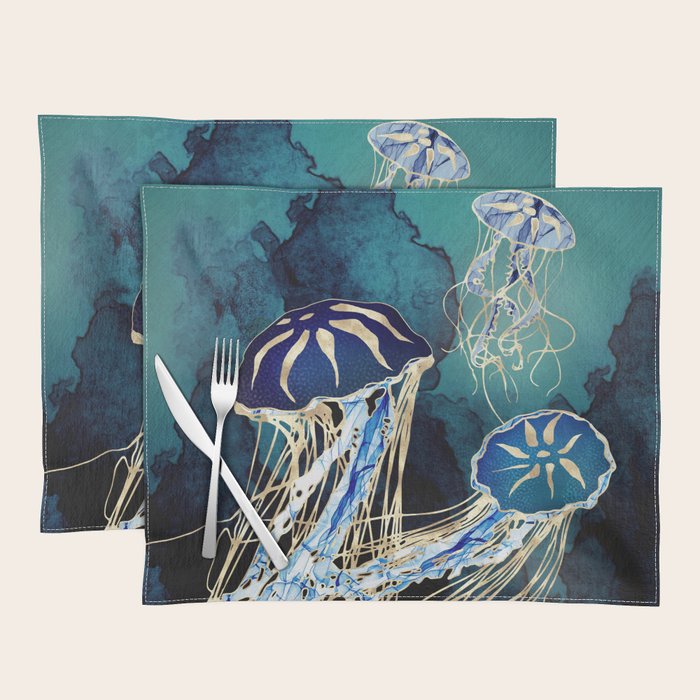 Metallic Jellyfish III Placemat Gallery Image 1