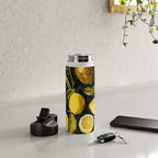 Lemon and Leaf Pattern V Water Bottle Gallery Image 5