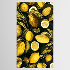 Lemon and Leaf Pattern V Tablecloth Gallery Image 2