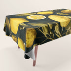 Lemon and Leaf Pattern V Tablecloth Gallery Image 1
