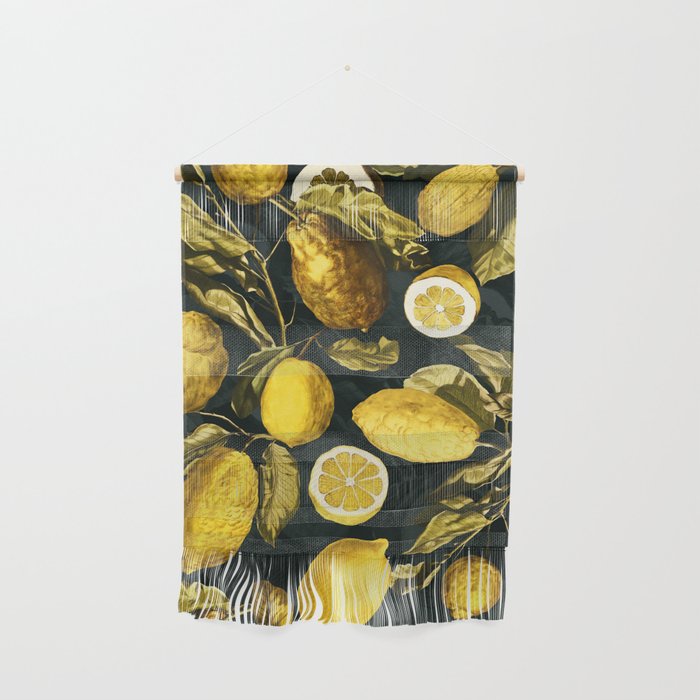 Lemon and Leaf Pattern V Wall Hanging Gallery Image 1
