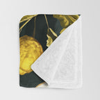 Lemon and Leaf Pattern V Throw Blanket Gallery Image 3