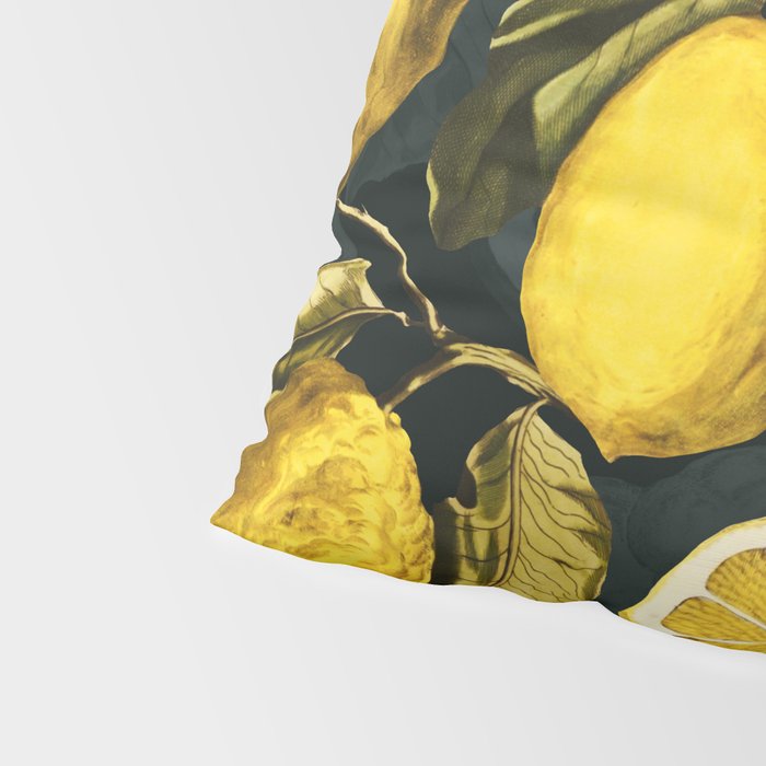 Lemon and Leaf Pattern V Pillow Sham Gallery Image 4