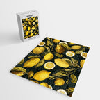 Lemon and Leaf Pattern V Jigsaw Puzzle Gallery Image 2