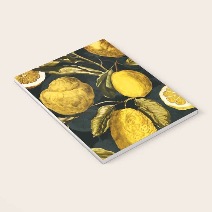 Lemon and Leaf Pattern V Notebook Gallery Image 3