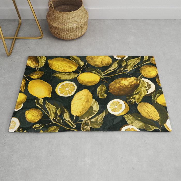 Lemon and Leaf Pattern V Rug Gallery Image 1