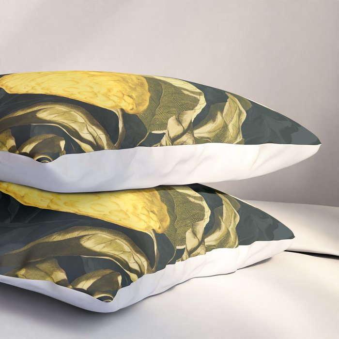 Lemon and Leaf Pattern V Pillow Sham Gallery Image 3