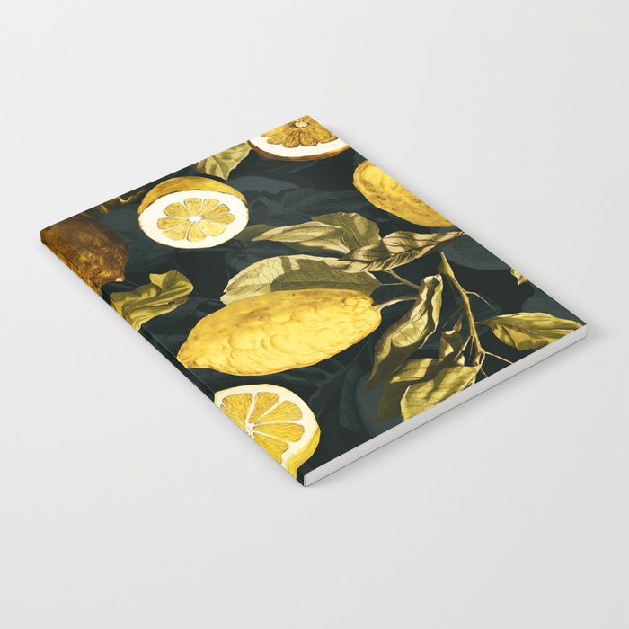 Lemon and Leaf Pattern V Notebook Gallery Image 2