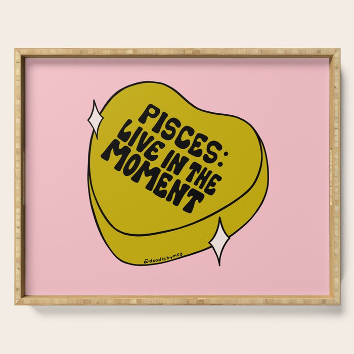 Pisces Conversation Heart Serving Tray Gallery Image 1