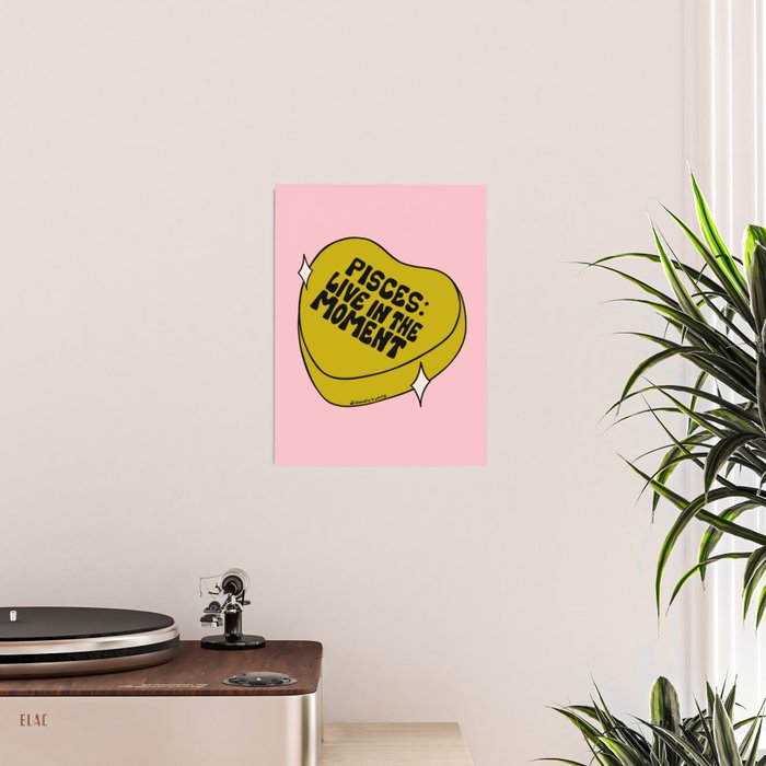 Pisces Conversation Heart Poster Gallery Image 2