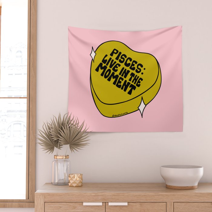 Pisces Conversation Heart Wall Tapestry Gallery Image 2