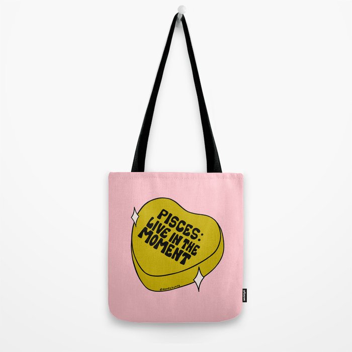 Pisces Conversation Heart Tote Bag Gallery Image 2