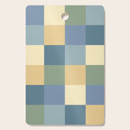 Bold Natural Checks Pattern - Large VIII Cutting Board Gallery Image 1