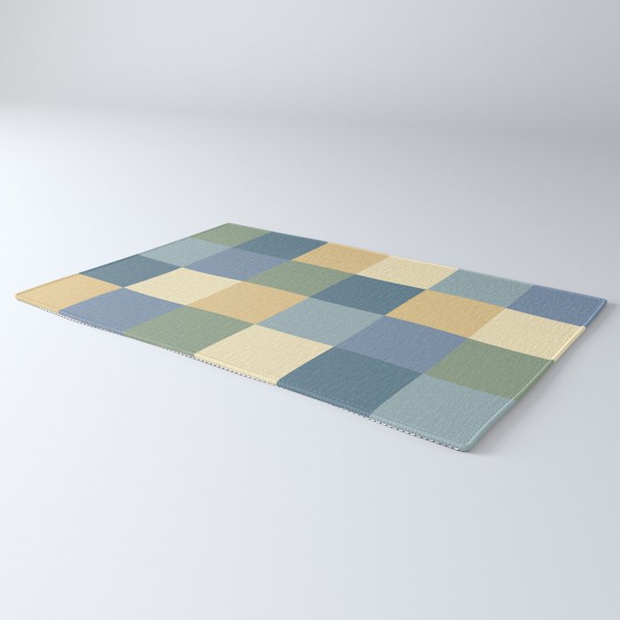 Bold Natural Checks Pattern - Large VIII Rug Gallery Image 3