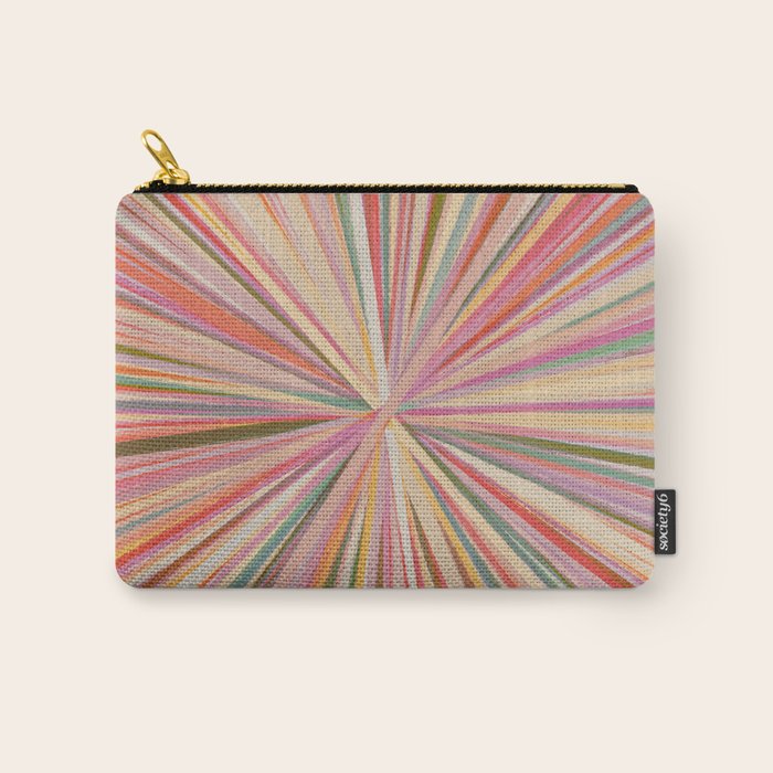 Abstract Pink Bloom Carry All Pouch Gallery Image 1