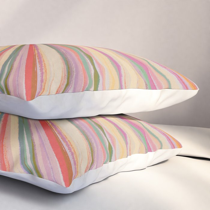 Abstract Pink Bloom Pillow Sham Gallery Image 3