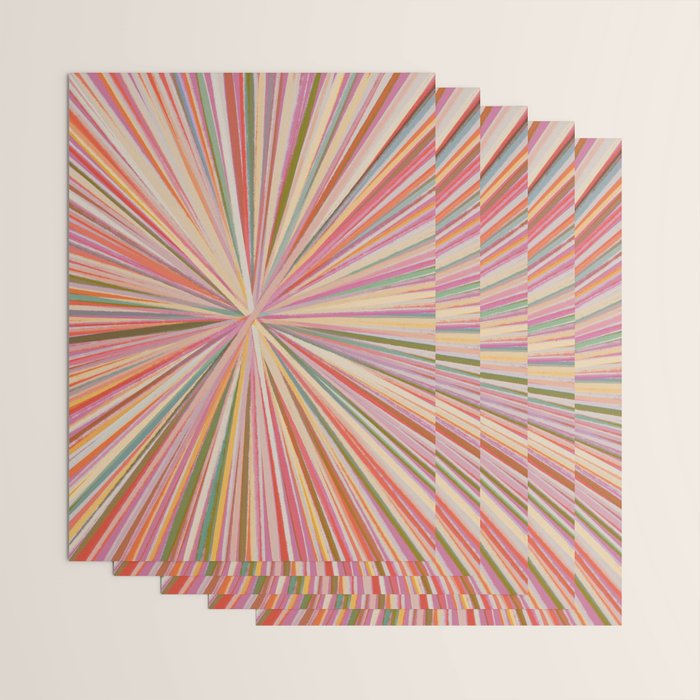 Abstract Pink Bloom Wrapping Paper Gallery Image 3