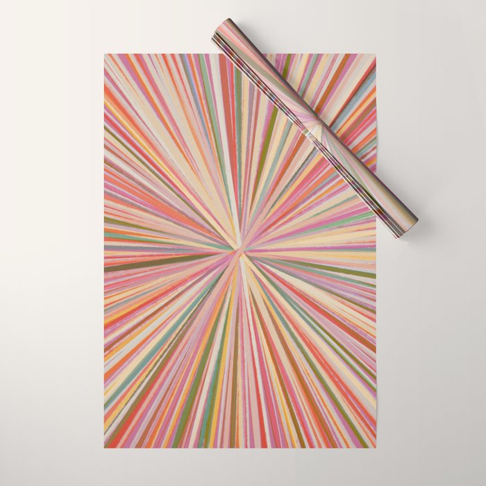 Abstract Pink Bloom Wrapping Paper Gallery Image 1