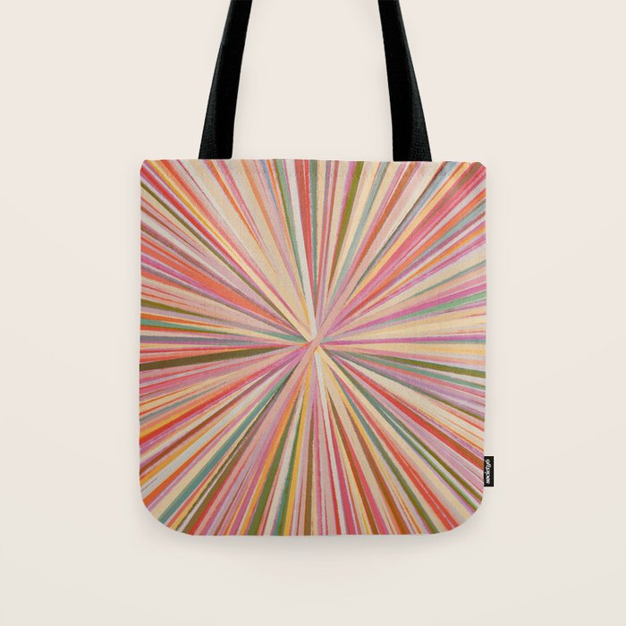 Abstract Pink Bloom Tote Bag Gallery Image 1