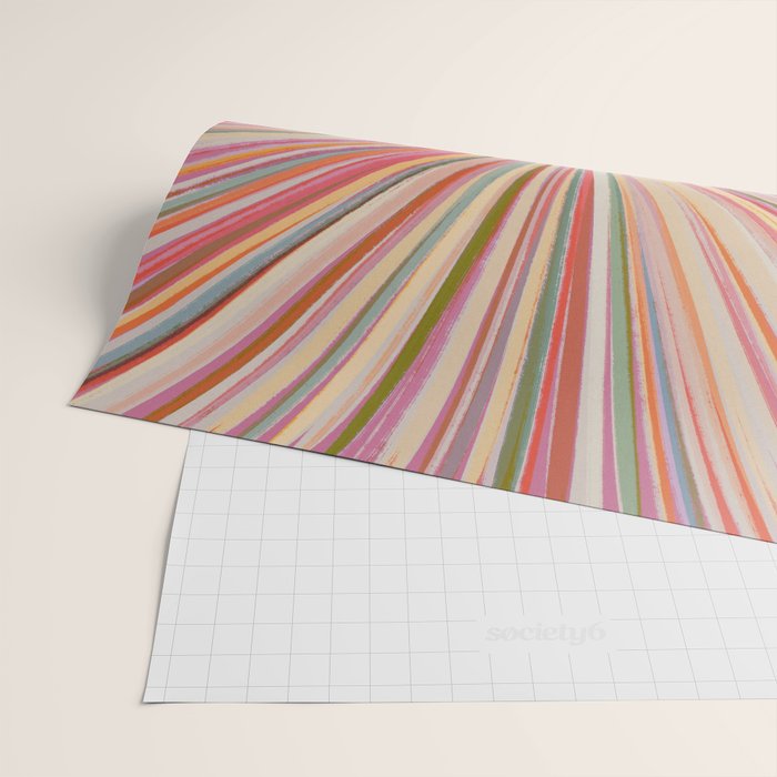 Abstract Pink Bloom Wrapping Paper Gallery Image 2