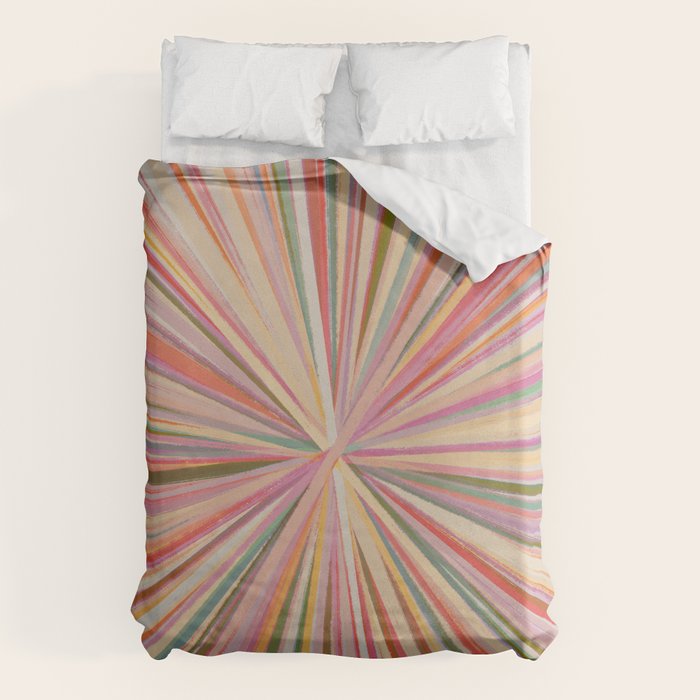 Abstract Pink Bloom Duvet Cover Gallery Image 1