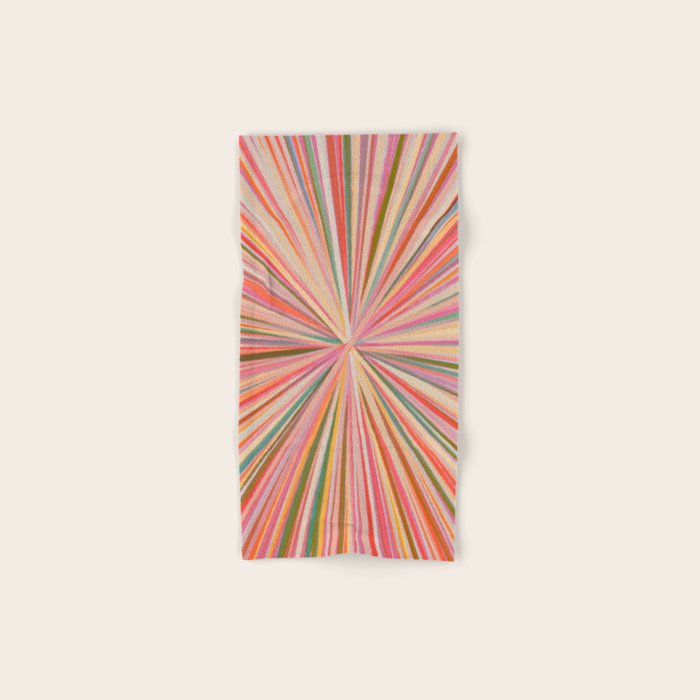 Abstract Pink Bloom Bath Towel Gallery Image 1
