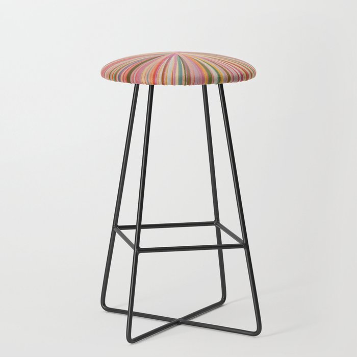 Abstract Pink Bloom Stool Gallery Image 1