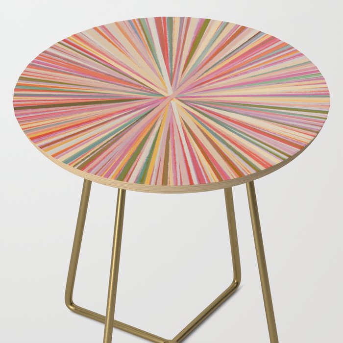 Abstract Pink Bloom Side Table Gallery Image 2