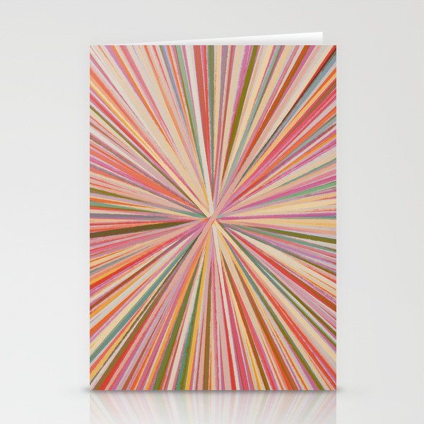 Abstract Pink Bloom Stationery Card Gallery Image 1