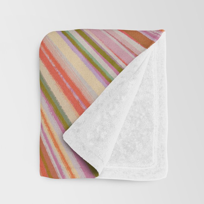 Abstract Pink Bloom Throw Blanket Gallery Image 3