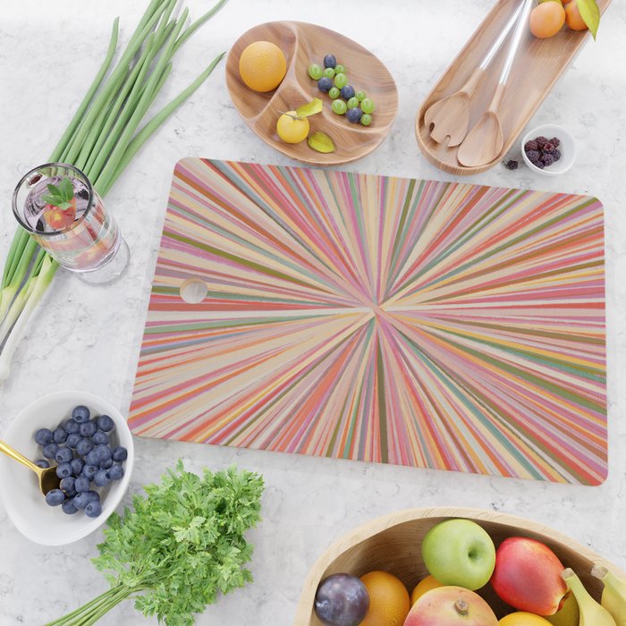 Abstract Pink Bloom Cutting Board Gallery Image 2