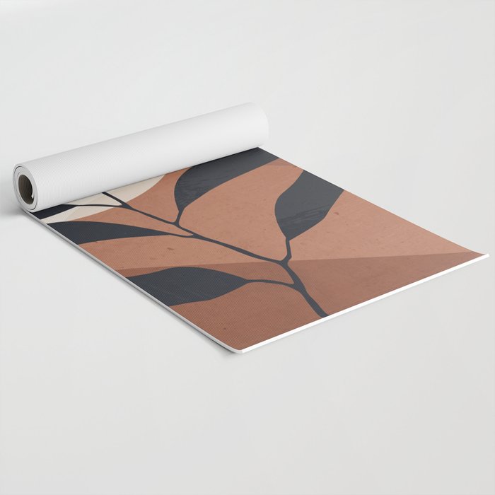 Abstract Art Tropical Leaf Yoga Mat Gallery Image 2