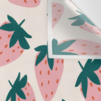 Cute Strawberry  Wall Tapestry Gallery Image 3
