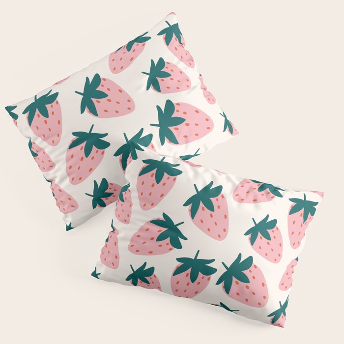 Cute Strawberry  Pillow Sham Gallery Image 1