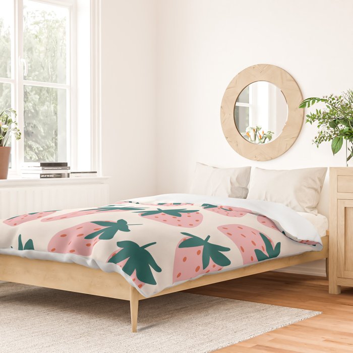 Cute Strawberry  Duvet Cover Gallery Image 2