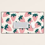 Cute Strawberry  Desk Mat Gallery Image 1