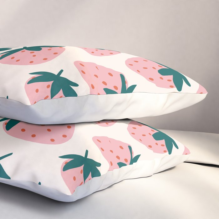 Cute Strawberry  Pillow Sham Gallery Image 3