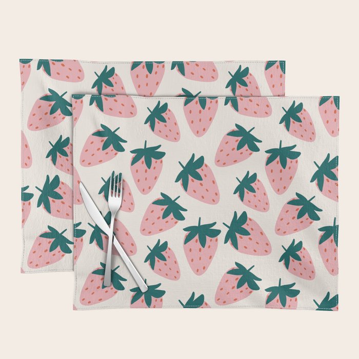 Cute Strawberry  Placemat Gallery Image 1