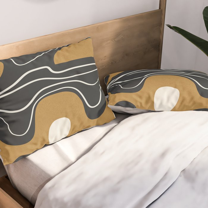 Minimal Abstract Form 2 Pillow Sham Gallery Image 2